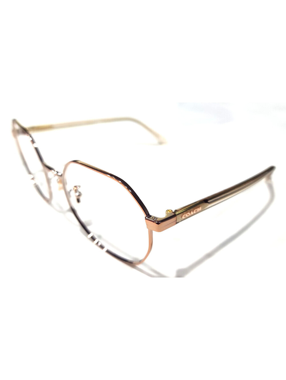 Coach HC7147 933/5M Rose Gold Metal Square Sunglasses Frame 56-20 140 EXC